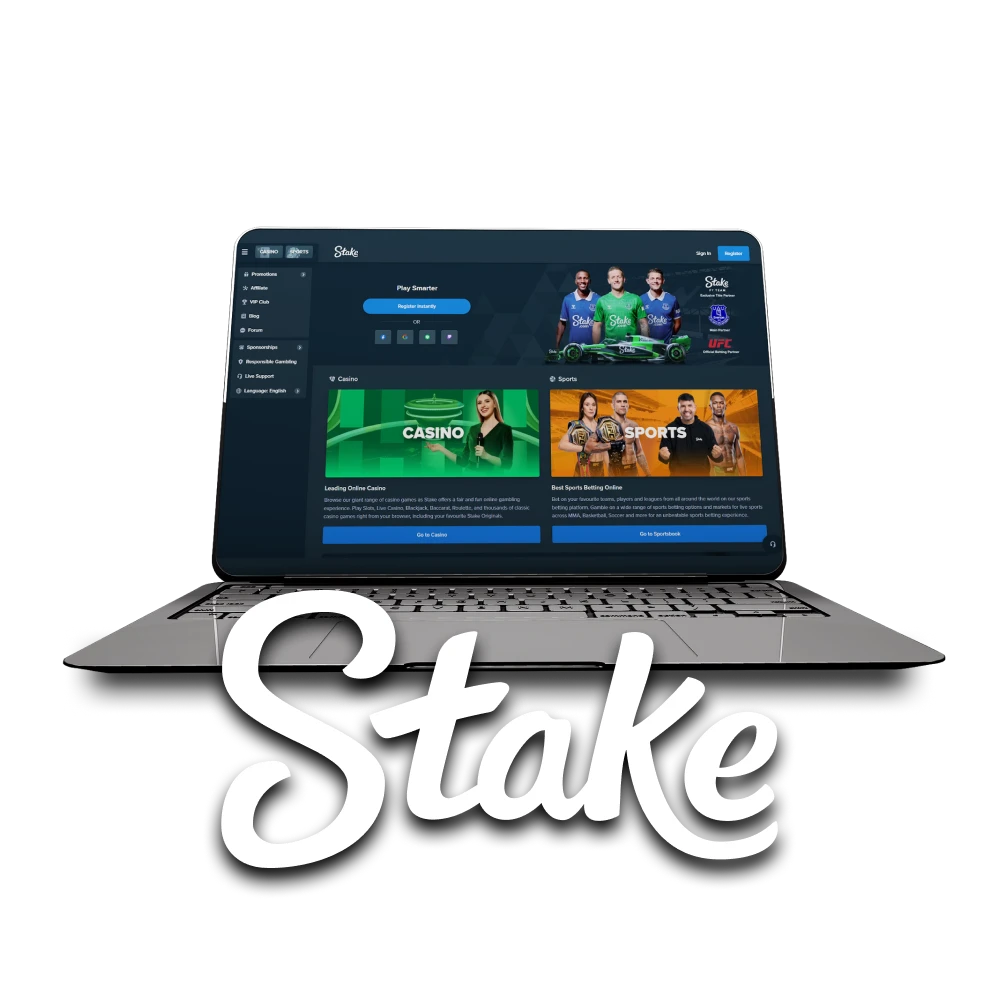 We will tell you about the Stake website.