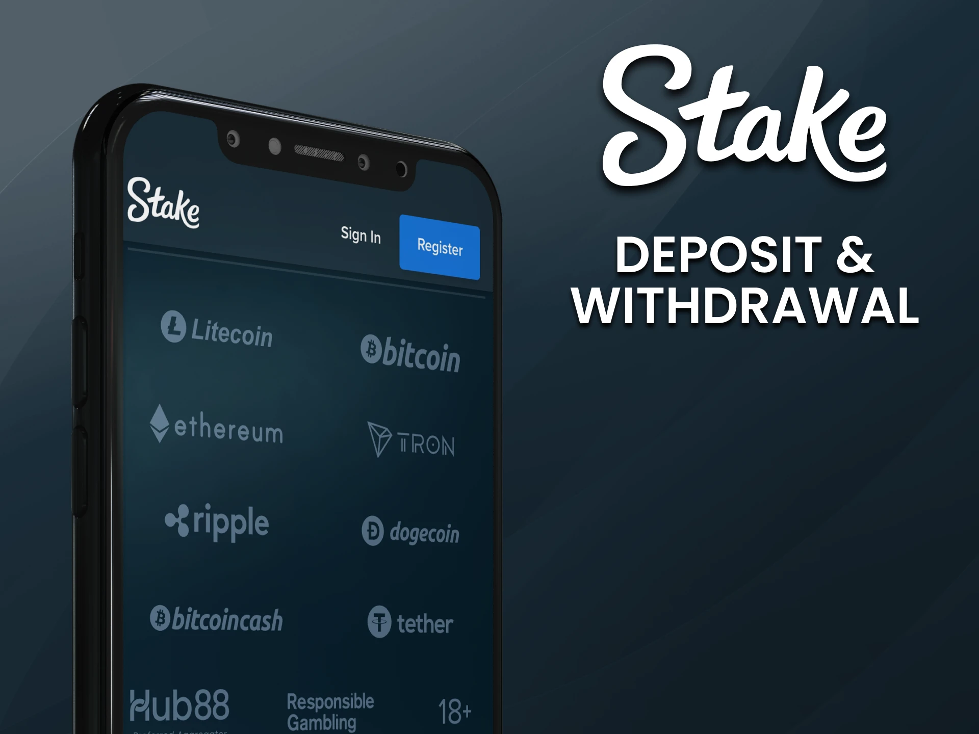 We will tell you about the transaction methods on the Stake app.