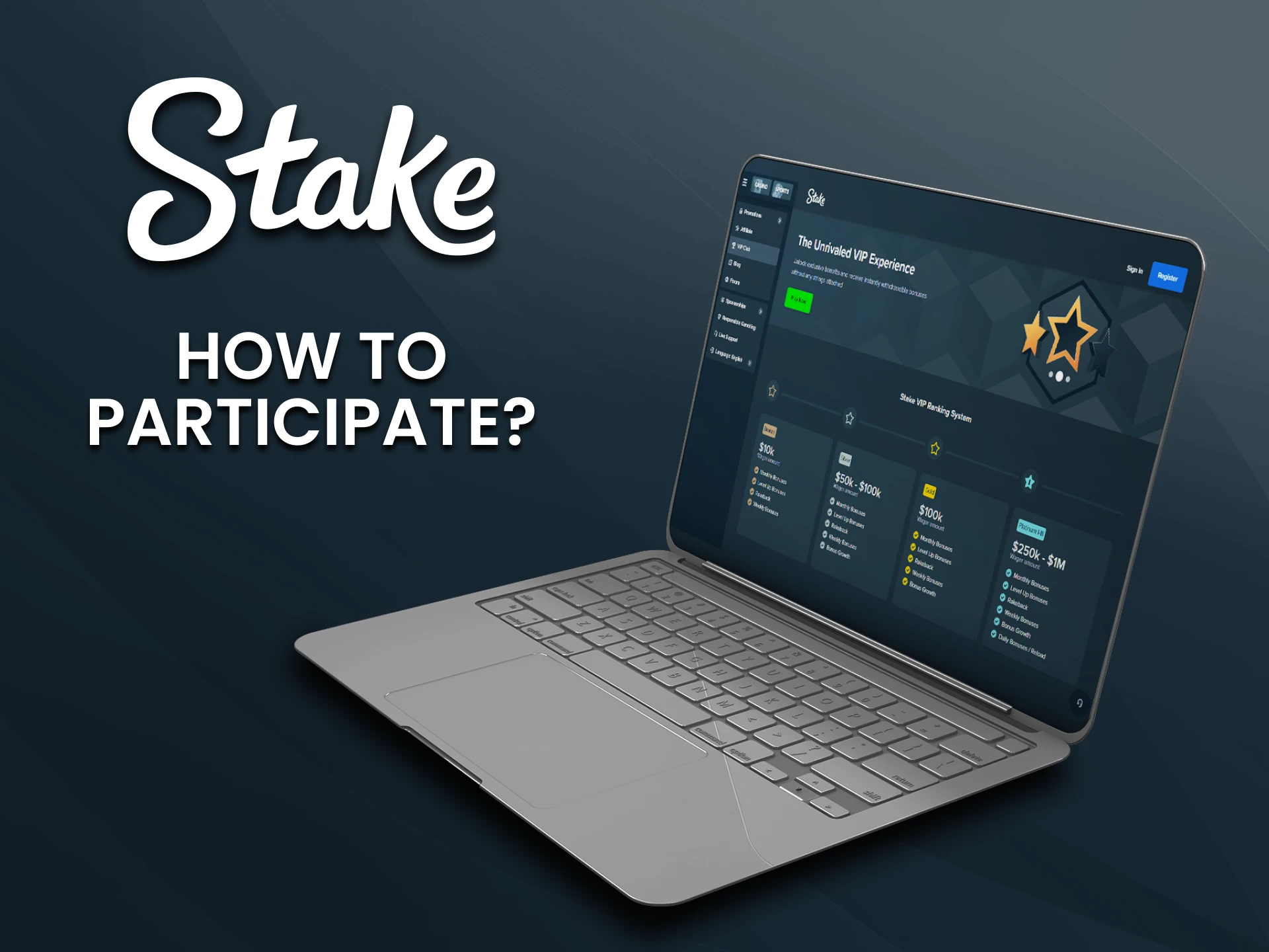 Find out how to become a member of the loyalty program on the Stake website.