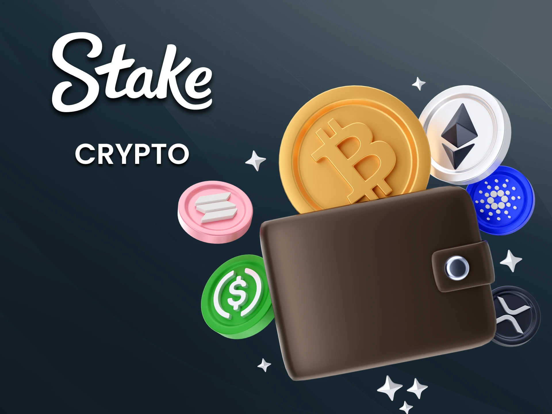 Make payments to Stake using cryptocurrency.